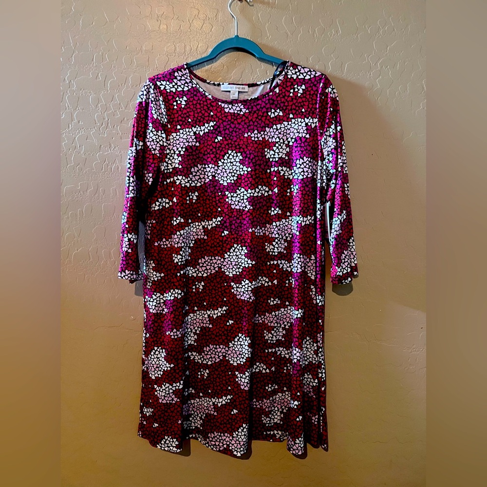 Soft cute dress with hearts